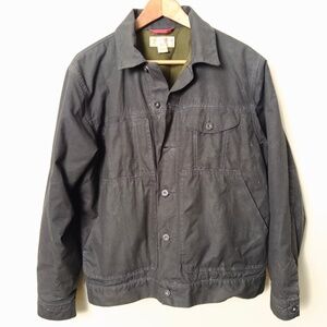 Filson Men’s Short Lined Cruiser Jacket - Black/Dark Green (Waxed Cloth)
